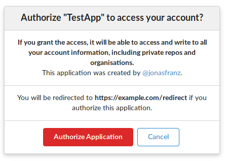 Authorization Page